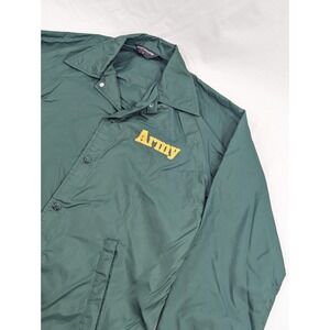 60s Vintage Green Bomber Jacket Sportsmaster Talon Zipper Lightweight Small Army